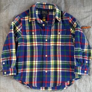 Polo by Ralph Lauren Blue Multi-Color Plaid Button-Down Shirt